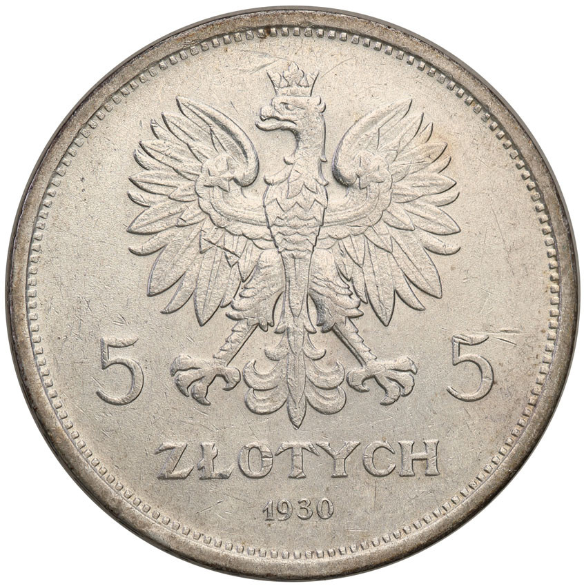 II RP. 5 złotych 1930 Nike